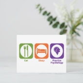 睡眠習食べ習心理学 ポストカード (スタンド正面)