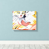 睡眠者 キャンバスプリント (インサイチュ (ウッドフロア))