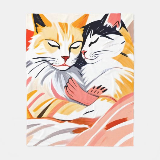 睡眠者 フリースブランケット (正面)