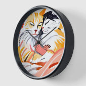 睡眠者 壁時計 (傾斜)