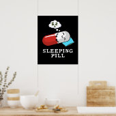 睡眠薬おもしろい薬プンダークBG ポスター (キッチン)
