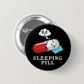 睡眠薬おもしろい薬プンダークBG 缶バッジ (正面&裏面)