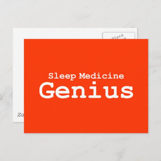 睡眠薬の天才ギフト ポストカード (正面/裏面)