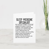 睡眠薬専門家 カード (正面)