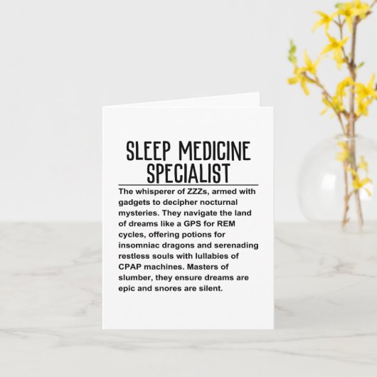 睡眠薬専門家 カード (黄色い花)