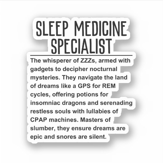 睡眠薬専門家 シール (正面)