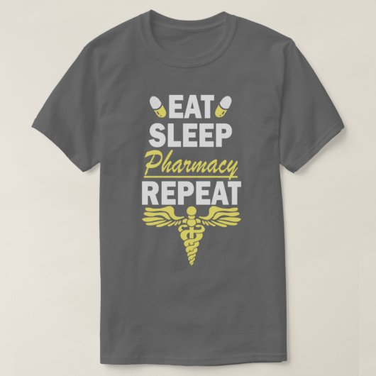 睡眠薬食べ剤リピート14 Tシャツ (デザイン正面)
