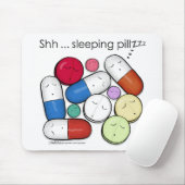 睡眠薬 マウスパッド (マウス)
