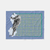 睡眠象のベビーブランケット フリースブランケット (正面(横))