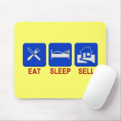 睡眠販売法のゆとりを食べて下さい マウスパッド (マウス)