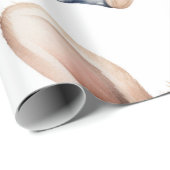 睡眠頭水彩バニー赤ちゃんシャワーパターン ラッピングペーパー (ロールコーナー)