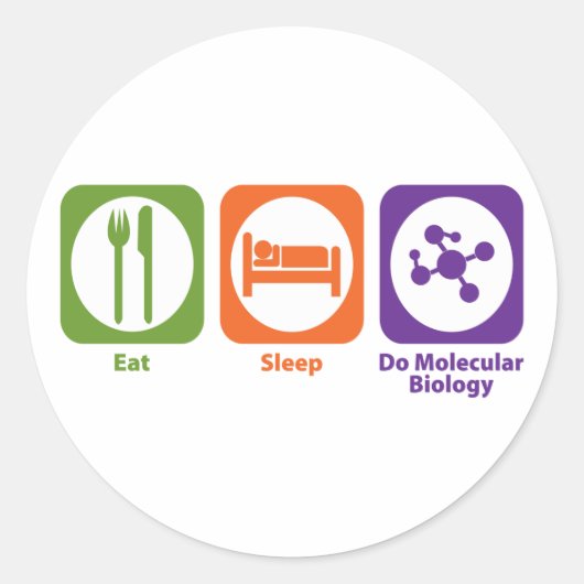 睡眠食べは分子生物学を行う ラウンドシール (正面)