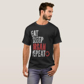 睡眠食べオルガン反復 Tシャツ (正面フル)