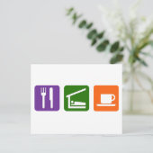 睡眠食べコーヒー ポストカード (スタンド正面)