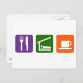 睡眠食べコーヒー ポストカード (正面/裏面)