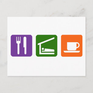 睡眠食べコーヒー ポストカード