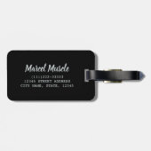 睡眠食べジム繰り返し体操ヴィンテージトレーニング ラゲッジタグ (裏面横)