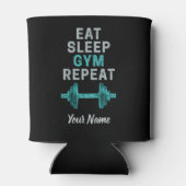 睡眠食べジム繰り返し体操ヴィンテージトレーニング 缶クーラー (裏面)