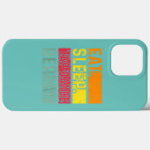 睡眠食べタップダンスリピート踊りレトロ Case-Mate iPhoneケース (裏面 (横))