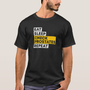 睡眠食べチェックの状態が泌尿器科医を繰り返す Tシャツ