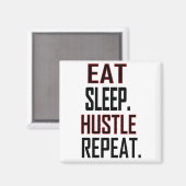 睡眠食べハッスル反復 マグネット (正面/裏面)