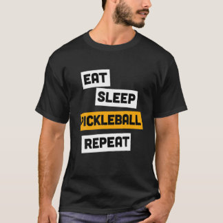 睡眠食べビデオゲーム繰り返しゲーマーギフト男性女性B Tシャツ