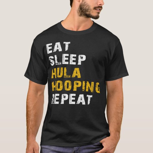 睡眠食べフラの巻き上げ Tシャツ (正面)