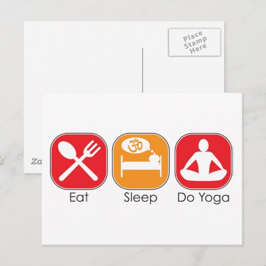 睡眠食べヨガ ポストカード (正面/裏面)