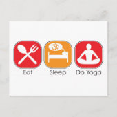 睡眠食べヨガ ポストカード (正面)