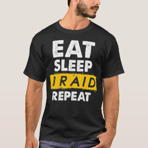 睡眠食べ三組繰り返しヘアスタイル整髪用ブラッド Tシャツ