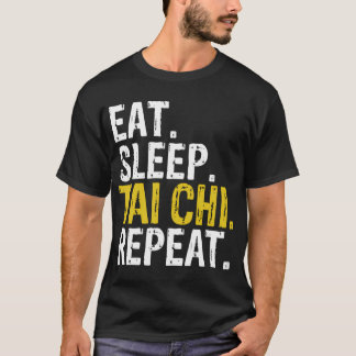 睡眠食べ太極拳リピーター Tシャツ