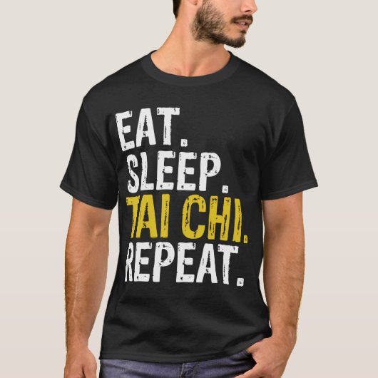 睡眠食べ太極拳リピーター Tシャツ (正面)
