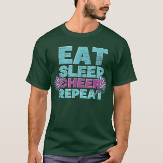 睡眠食べ応援リピーター応援チアール Tシャツ