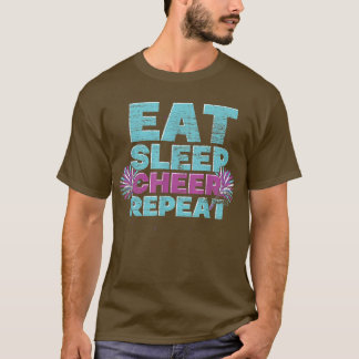 睡眠食べ応援リピーター応援チアール Tシャツ