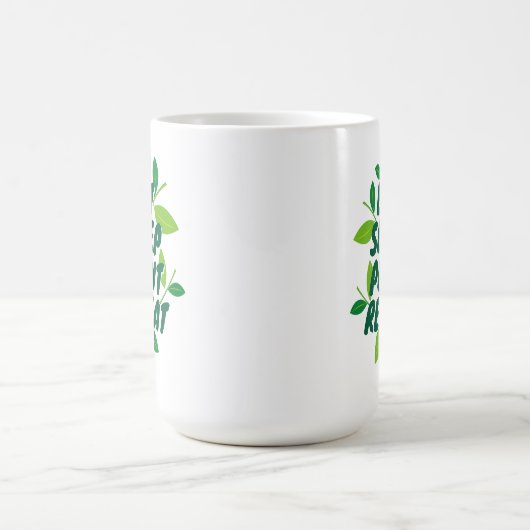 睡眠食べ植物繰り返し庭師のコーヒーマグギフト コーヒーマグカップ (中央)