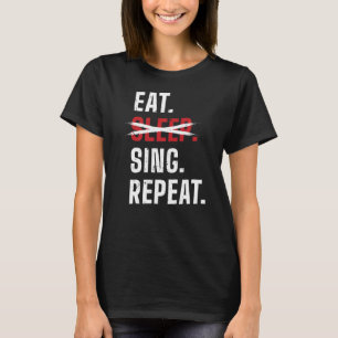 睡眠食べ歌劇オペラ歌手プレミアム Tシャツ