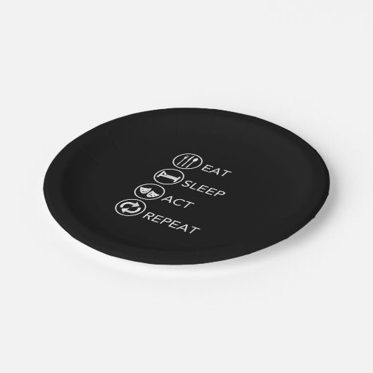 睡眠食べ法復唱者演技贈与 ペーパープレート (アングル)