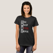 睡眠食べ直接眼オプティシアンコンタック Tシャツ (正面フル)