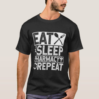睡眠食べ薬学リピート専門医ドクターSl Tシャツ