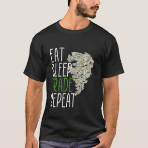 睡眠食べ貿易の繰り返し Tシャツ
