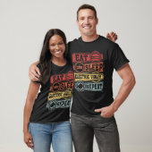 睡眠食べ電気バイオリン繰り返し Tシャツ (ユニセックス)