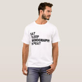 睡眠食べX線撮影の繰り返し Tシャツ (正面フル)