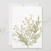 睡眠鹿ベビーシャワー招待状 案内状 (裏面)