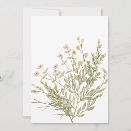 睡眠鹿ベビーシャワー招待状 案内状 (裏面)