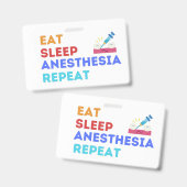 睡眠麻食べ酔の繰り返し – 麻酔バッジ バッジ (正面＆裏面)