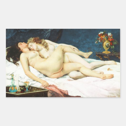 睡眠 長方形シール (正面)