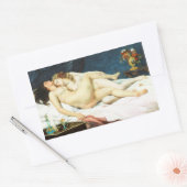 睡眠 長方形シール (封筒)