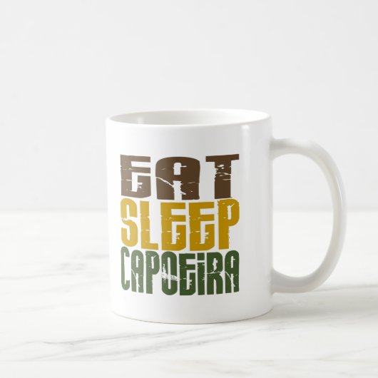 睡眠Capoeira 1を食べて下さい コーヒーマグカップ (右)