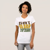 睡眠Capoeira 1を食べて下さい Tシャツ (正面フル)