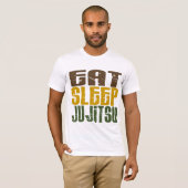 睡眠Ju Jitsu 1を食べて下さい Tシャツ (正面フル)
